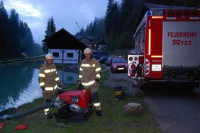 Saugstelle beim Badeteich