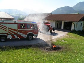 Brandeinsatz der Freiwilligen Feuerwehr Abtenau
