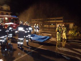 Chlorgasaustrittübung der FF Abtenau