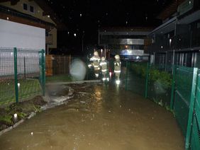 Einsatz Hochwasser betreubares Wohnen Schachl