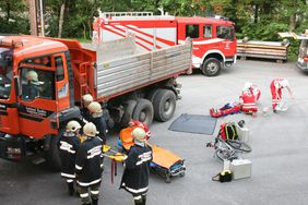 FF Abtenau - technische Übung mit Rettung