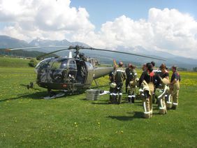 Einweisung auf Alouette 3