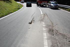 Einsatz Feuerwehr Abtenau VU mit Brecher Voglauberg