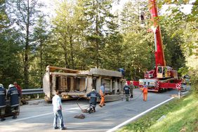 Einsatz Feuerwehr Abtenau VU mit Brecher Voglauberg