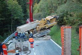 Einsatz Feuerwehr Abtenau VU mit Brecher Voglauberg