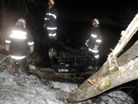 PKW Bergung nach Verkehrsunfall durch die FF Abtenau