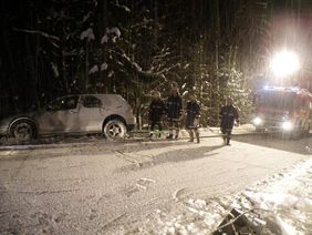 PKW Bergung am Radochsberg der FF Abtenau