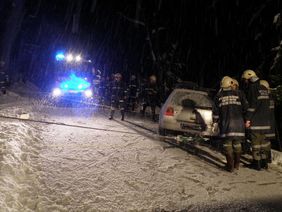 PKW Bergung am Radochsberg der FF Abtenau