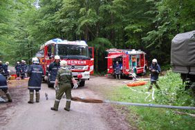 Gemeinschaftsübung Rotes Kreuz, LZ Voglau und FF Adnet