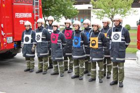 Die angetretene Gruppe der FF Abtenau