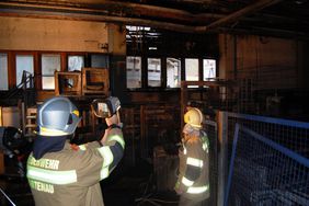 FF Abtenau Löscheinsatz Grossbrand Fa. Weinberger Holz
