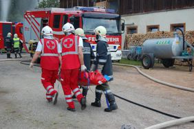 Brandübung Unterschwarzerbachbauer der FF Abtenau