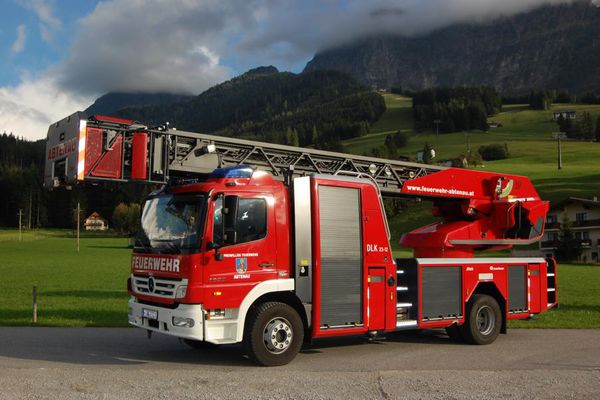 Drehleiter der Feuerwehr Abtenau