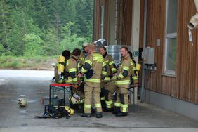 Löscheinsatz der Feuerwehr Abtenau bei Fa. Firestixx