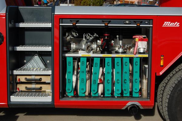 Geräteraum 3 Drehleiter der Feuerwehr Abtenau