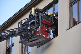 Feuerwehrübung bei der HS Abtenau