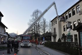 Feuerwehrübung bei der HS Abtenau