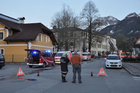 Feuerwehrübung bei der HS Abtenau