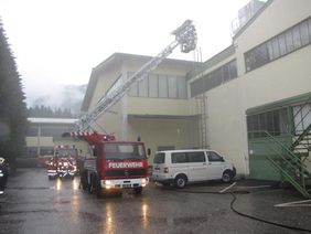 Feuerwehrübung Voglauer Möbelwerke