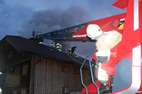 Löscheinsatz der FF Abtenau bei Dachstuhlbrand