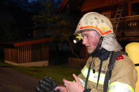 Löscheinsatz der FF Abtenau bei Dachstuhlbrand