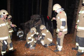 Feuerwehr Abtenau PKW-Bergung Gschwand