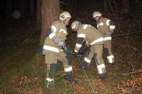 Feuerwehr Abtenau PKW-Bergung Gschwand