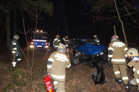Feuerwehr Abtenau PKW-Bergung Gschwand