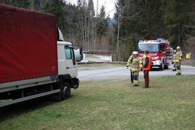 Freiwillige Feuerwehr Abtenau LKW-Bergung Lammerweg