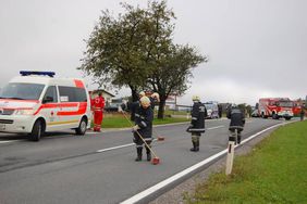 Ölbinden nach VU durch FF Abtenau