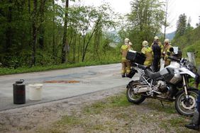 Freiwillige Feuerwehr Abtenau Öleinsatz Lammerweg