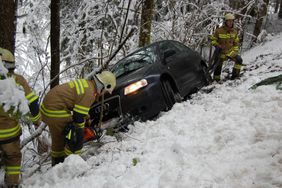 Feuerwehr Abtenau Fahrzeugbergung Radochsberg