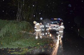 Aufräumarbeiten der Freiwilligen Feuerwehr Abtenau nach Sturm