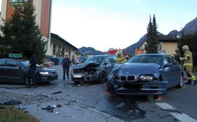 Einsatz Feuerwehr Abtenau Verkehrsunfal Lagerhauskreuzung