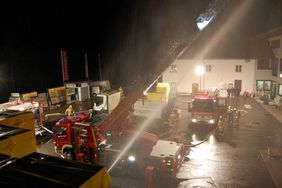 Brandübung Zug 1 Feuerwehr Abtenau - Fa. Pointinger