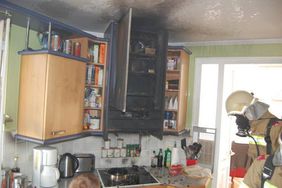 Löscheinsatz Feuerwehr Abtenau bei Küchenbrand