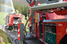 Einsatzübung beim Unterlehengut der FF Abtenau