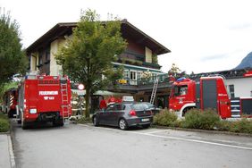 Löscheinsatz Feuerwehr Abtenau bei Küchenbrand
