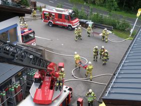 Brandübung Zug 2 der FF Abtenau - Fa. Brandauer