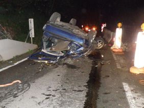 VU mit Personenrettung durch Feuerwehr Abtenau