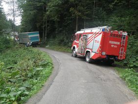 LKW-Bergung Lammerweg durch FF Abtenau