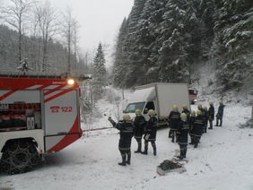 Wintereinsatz der Freiwilligen Feuerwehr Abtenau