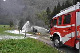 Einsatzübung Hubschrauberabsturz der FF Abtenau