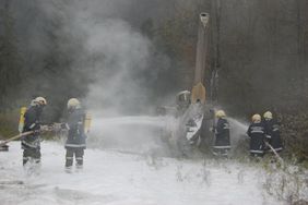 Einsatzübung Hubschrauberabsturz der FF Abtenau