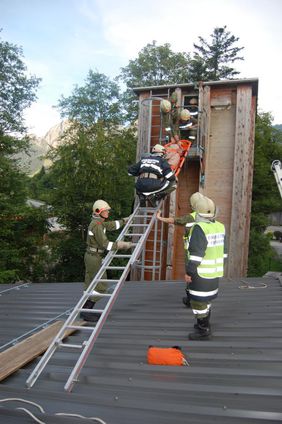 FF Abtenau - technische Übung mit Rettung