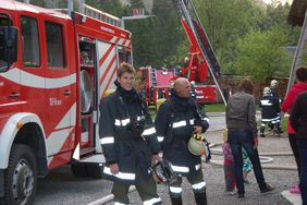 Feuerwehrübung landwirtschaftliches Objekt Abtenau
