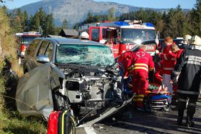 Erstversorgung durch das Rote Kreuz
