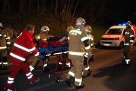 Rettungsarbeiten Rotes Kreuz und FF Abtenau