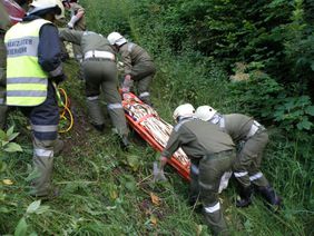 Gemeinschaftsübung FF Abtenau, Rotes Kreuz und LZ Voglau