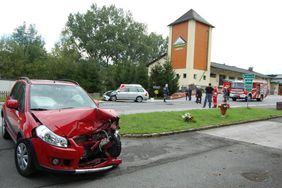 Einsatz der FF Abtenau Verkehrsunfall auf B162